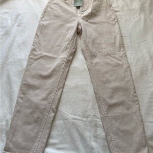 H&M Women's Light Beige Straight Leg Jeans